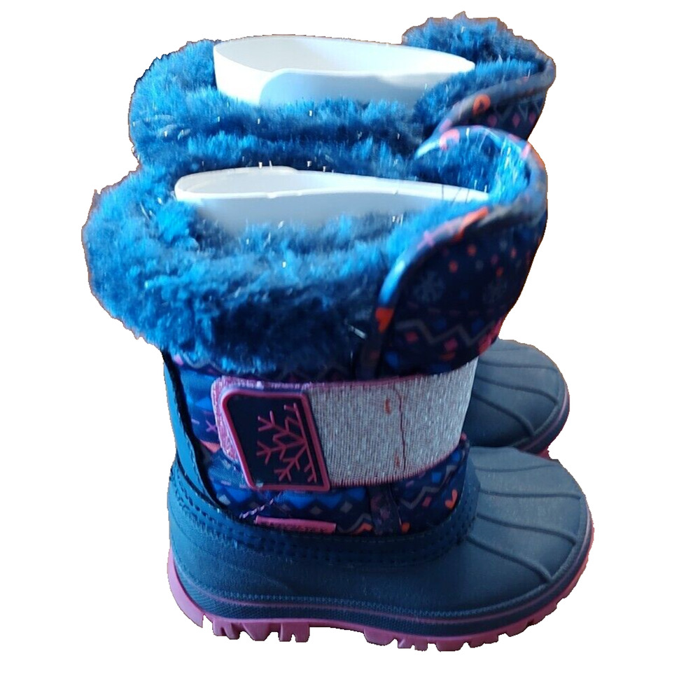 NEW Skechers Snow Winter Boots Toddler Girls Hearts Sparkles Size 5 NWOT